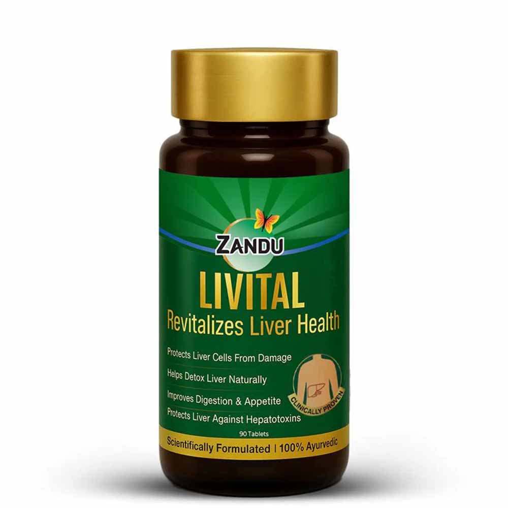 Zandu Livital Liver Detox Support Tablets | Ayurvedic Liver Care | Metabolism & Kidney Support