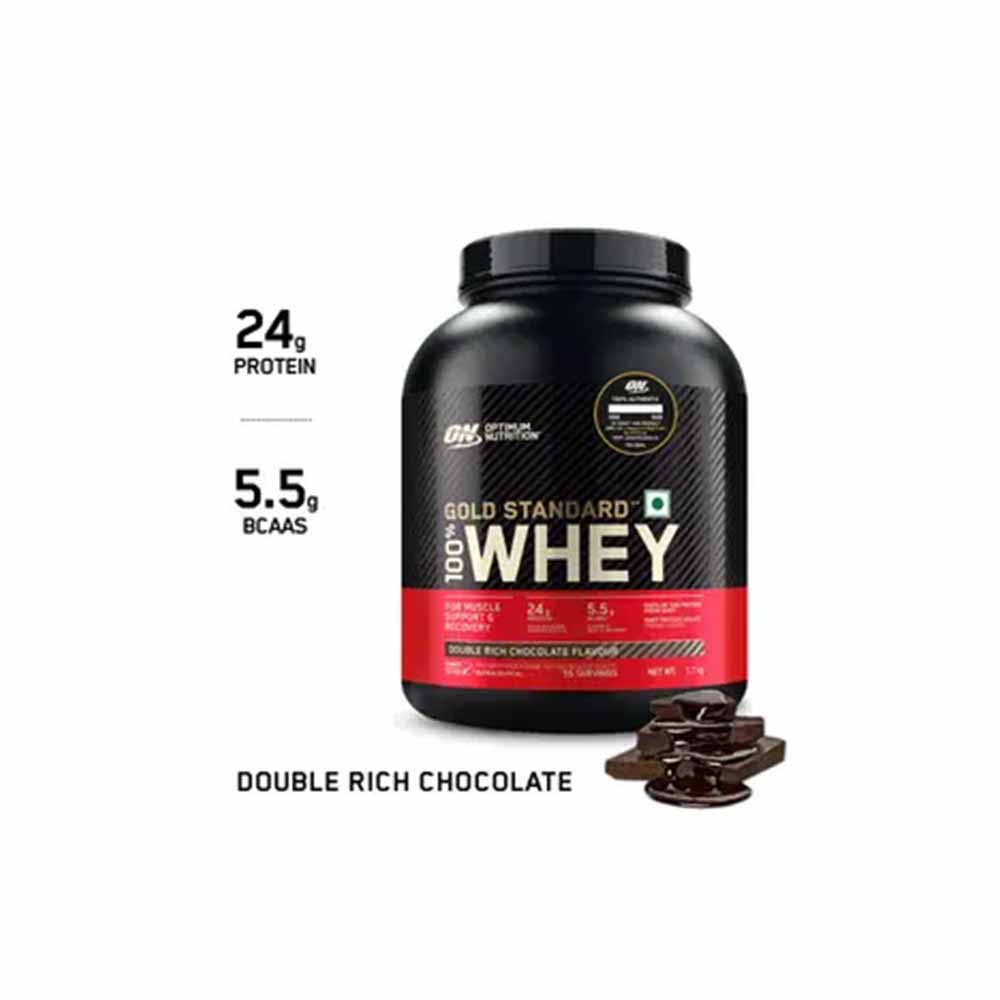 Optimum Nutrition Gold Standard 100% Whey Protein Powder | 24g Protein | BCAAs & EAAs | Muscle Recovery & Strength Support