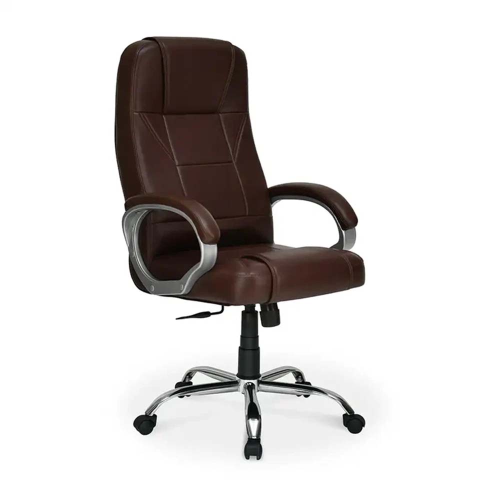 Nilkamal Mega High Back Office Chair | Ergonomic PU Upholstery | Tilt Lock & Gas Lift | Comfortable Work Chair