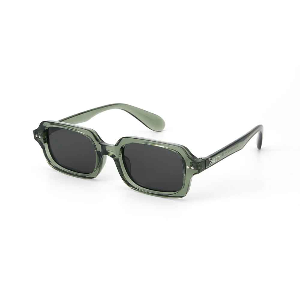 Salty Jade Wink Sunglasses | Grey Frame | Black Lenses | UV Protection | Chic Stylish Eyewear for Men and Women